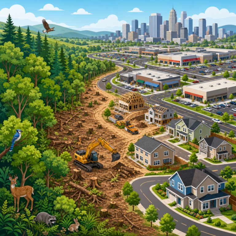 Urban Sprawl and Forest Loss: Causes and Impact