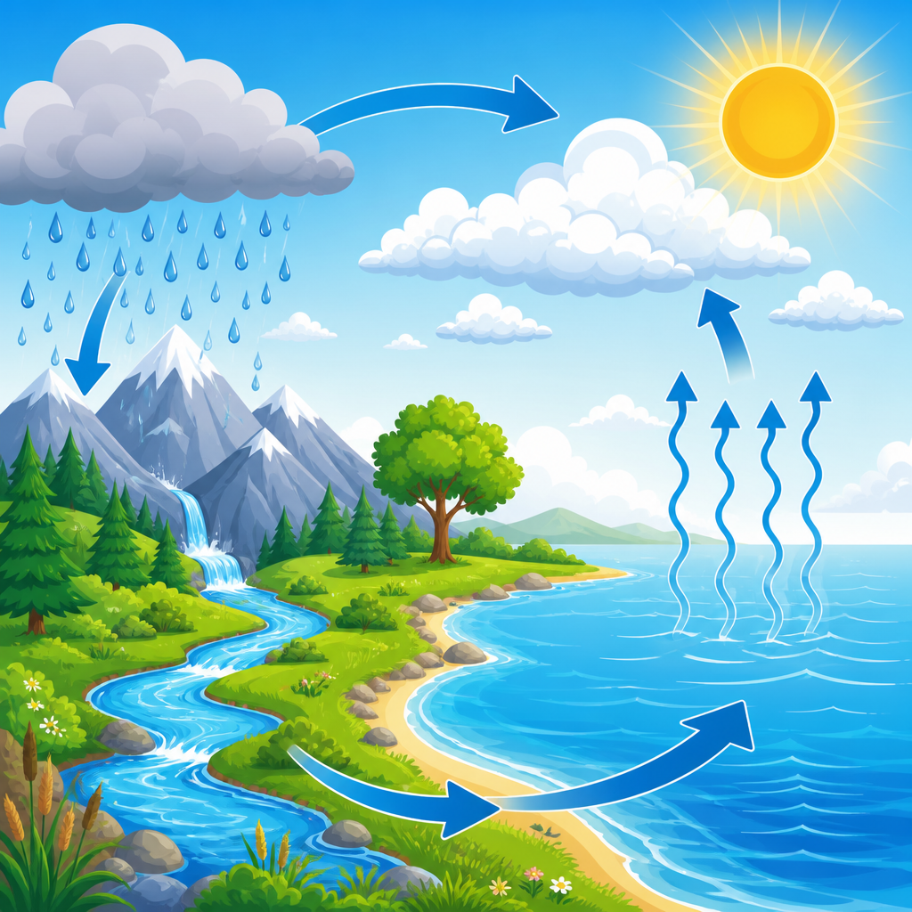 The Water Cycle Explained for Students and Adults